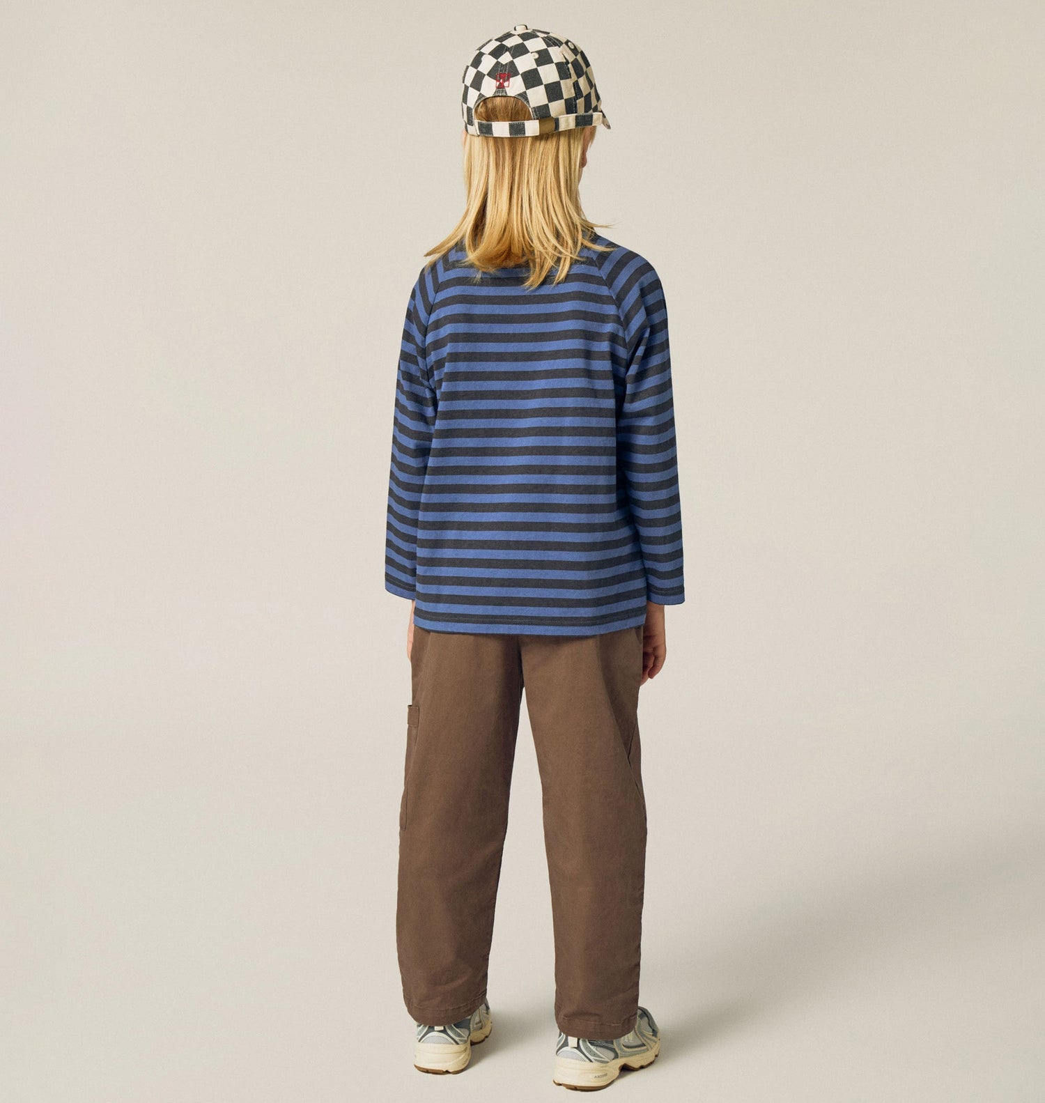 Blue and Grey Stripes Tshirt lookbook photo
