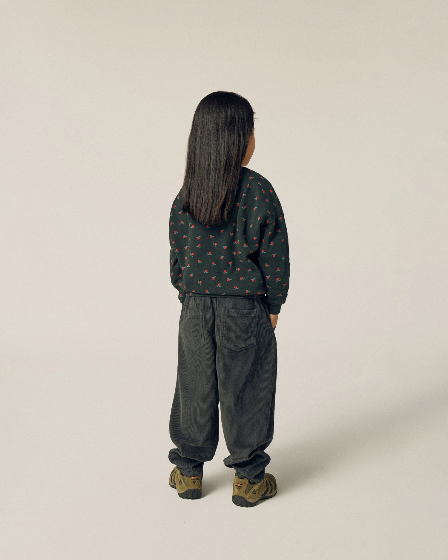Flowers Grey Sweatshirt lookbook photo