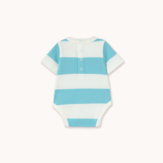 Cyan Stripes Knit Body Light Cyan