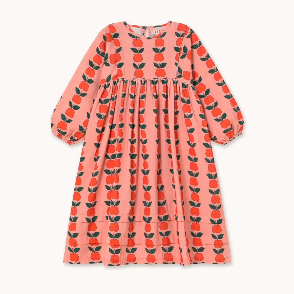 Apple Pleats Dress Pink