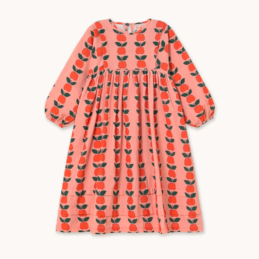 Apple Pleats Dress Pink