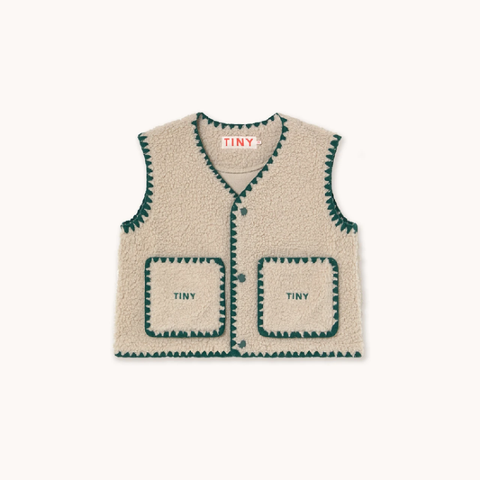 Sherpa Vest Dark Vanilla