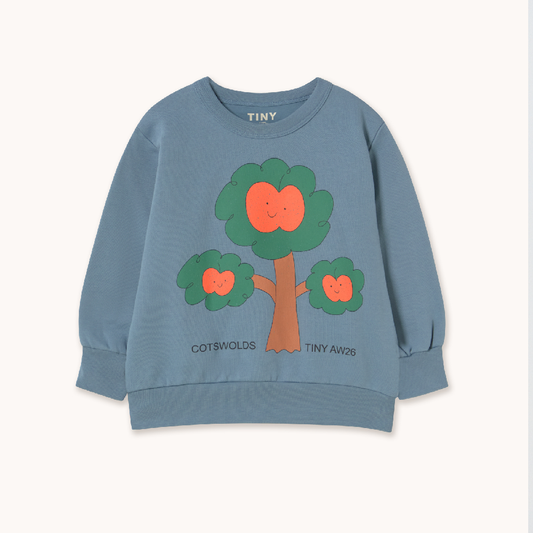 Tree Graphic Sweatshirt Stone