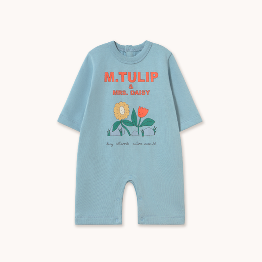 Tulip & Daisy Graphic One-Piece Denim Blue
