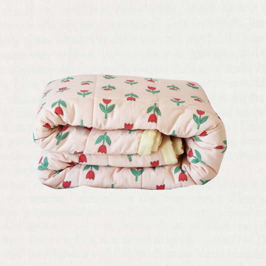 Tulip Garden Reversible Cot Quilt