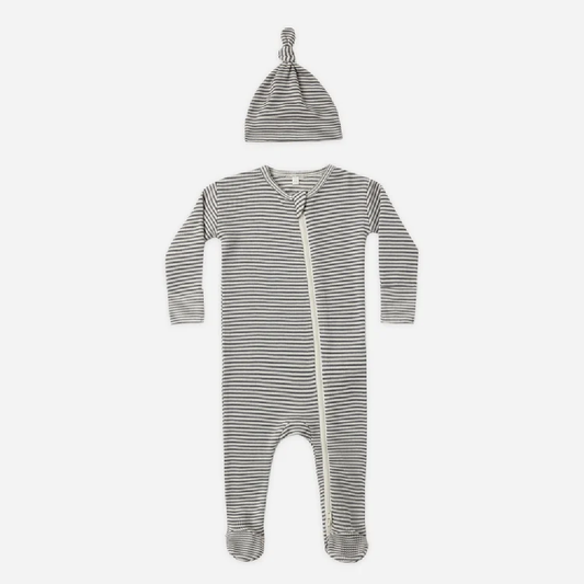 Waffle Sleep Set Midnight Microstripe