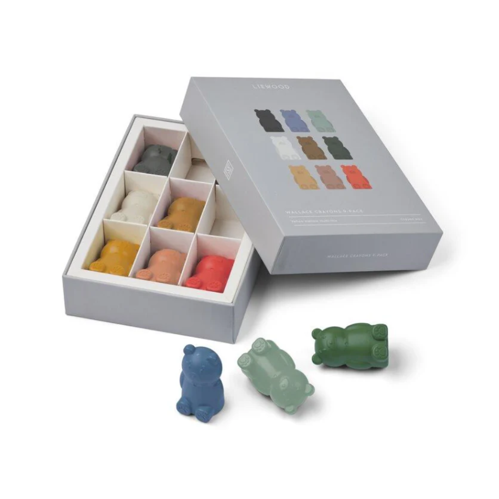 Wallace Crayons 9 Pack Yellow Mellow Multi Mix