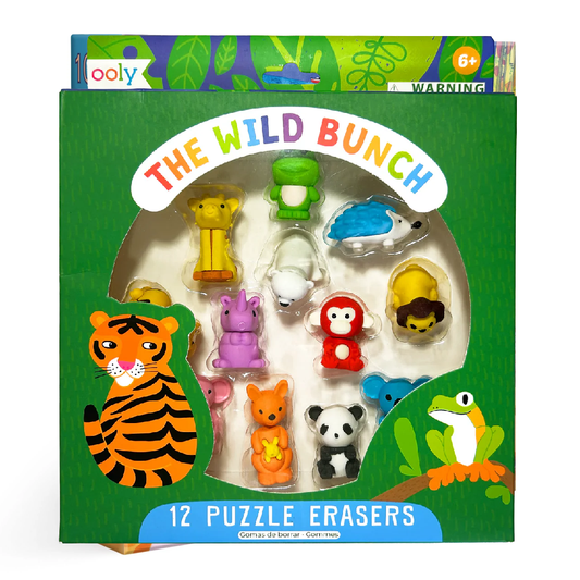 Wild Bunch 12 Puzzle Erasers