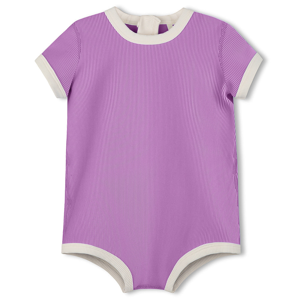 Lilac Mini Stripe Infant Onesie