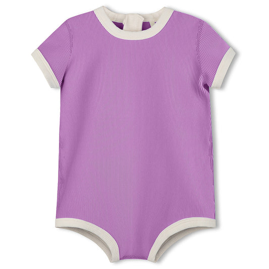Lilac Mini Stripe Infant Onesie