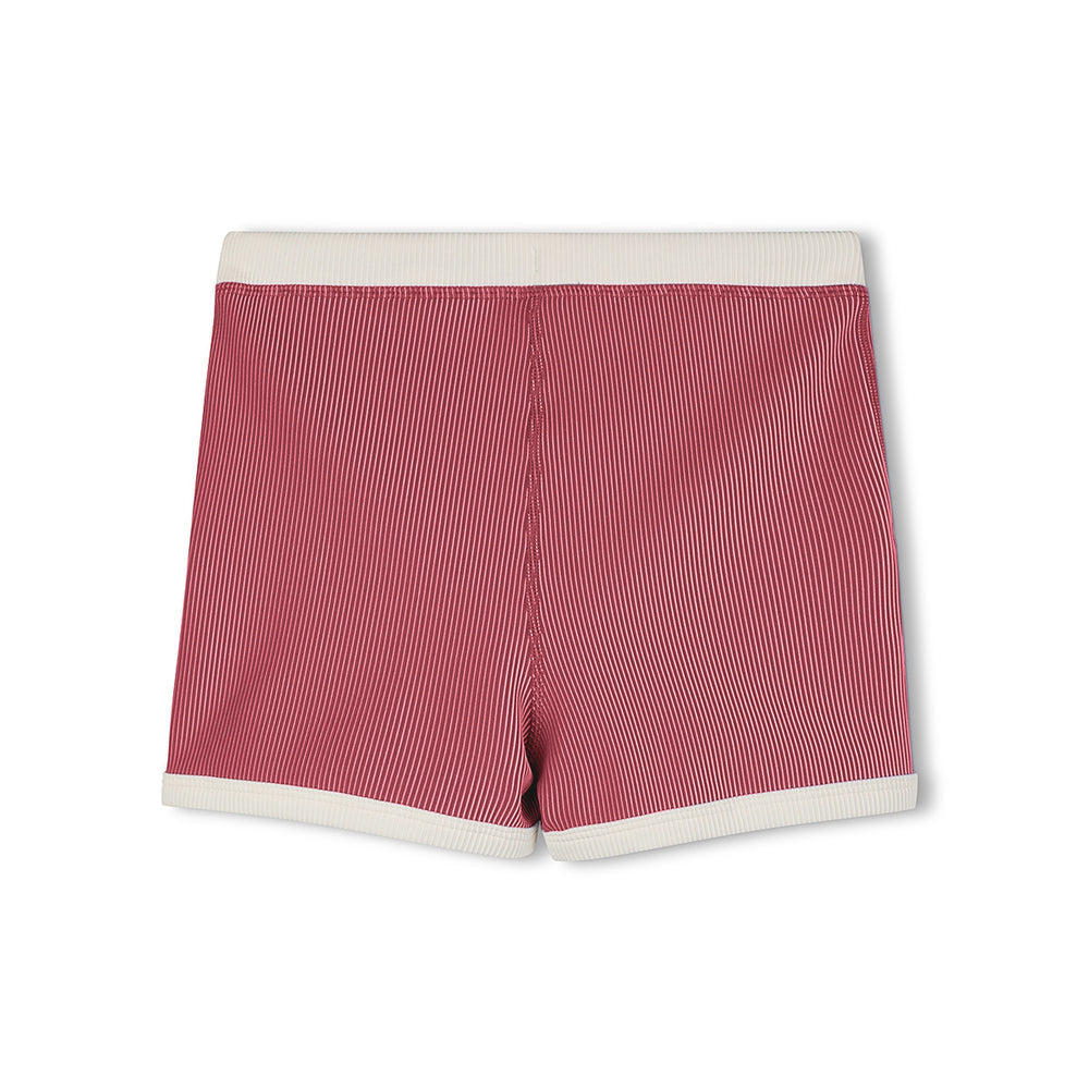 Clay Red Mini Stripe Surf Short back