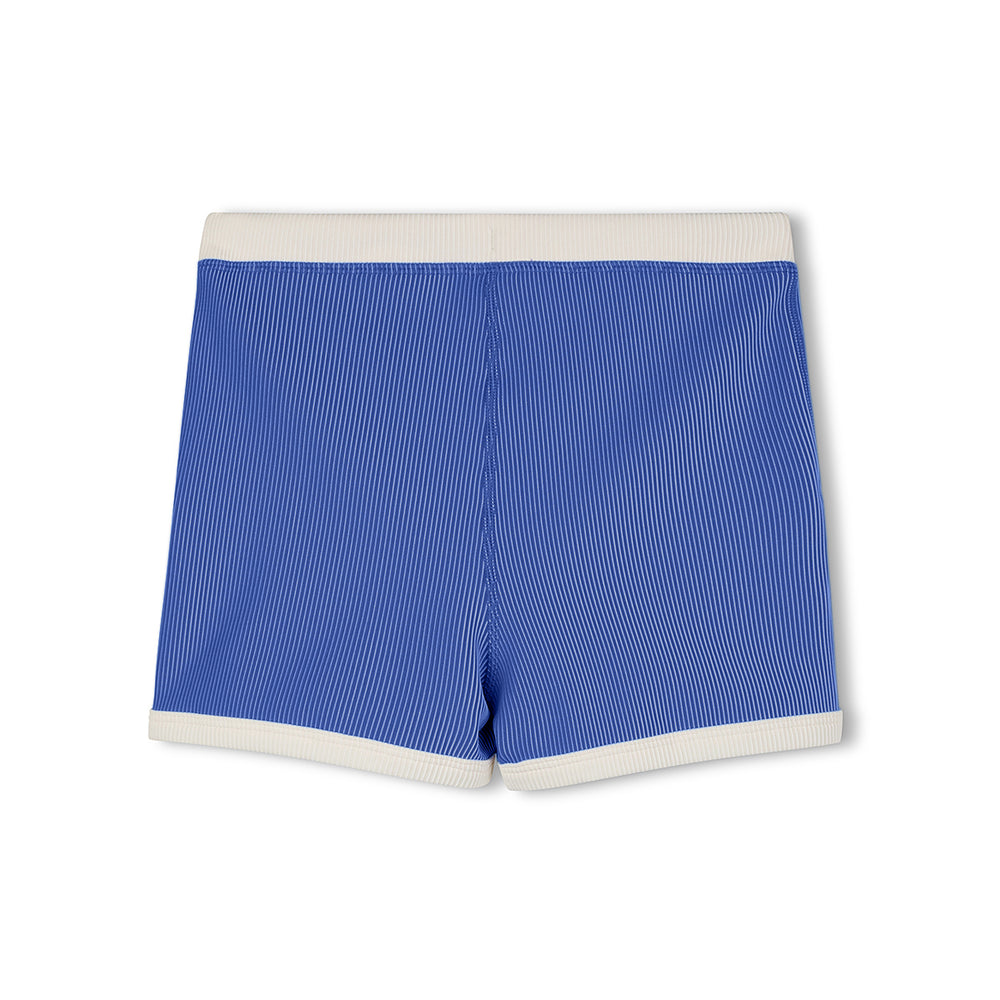 Sea Blue Mini Stripe Surf Short back