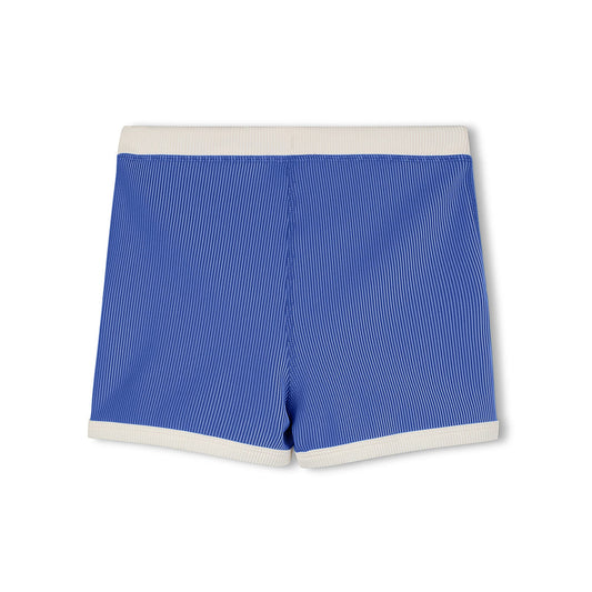 Sea Blue Mini Stripe Surf Short back