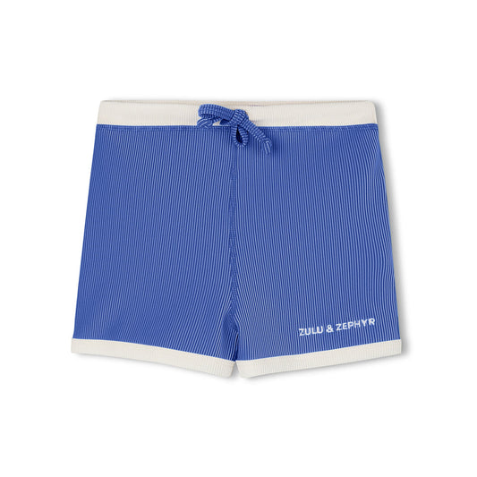 Sea Blue Mini Stripe Surf Short