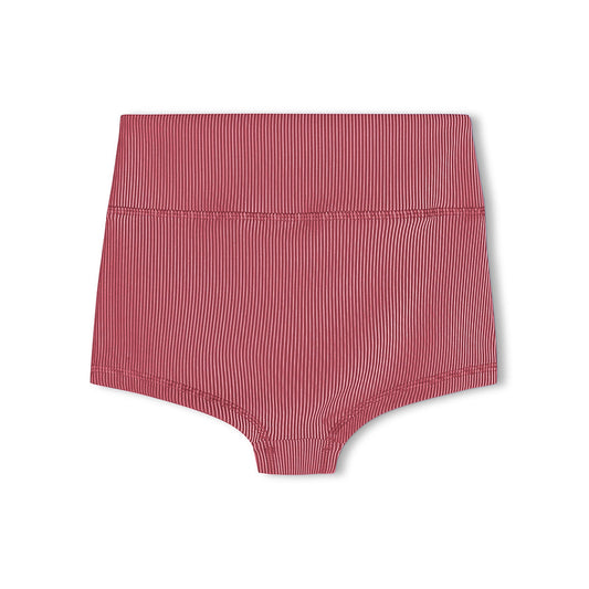 Clay Red Mini Stripe Boy Short