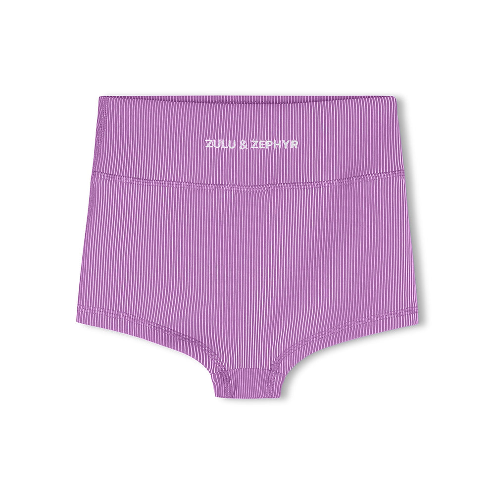 Lilac Mini Stripe Boy Short back