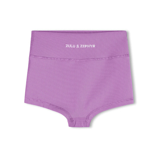 Lilac Mini Stripe Boy Short back