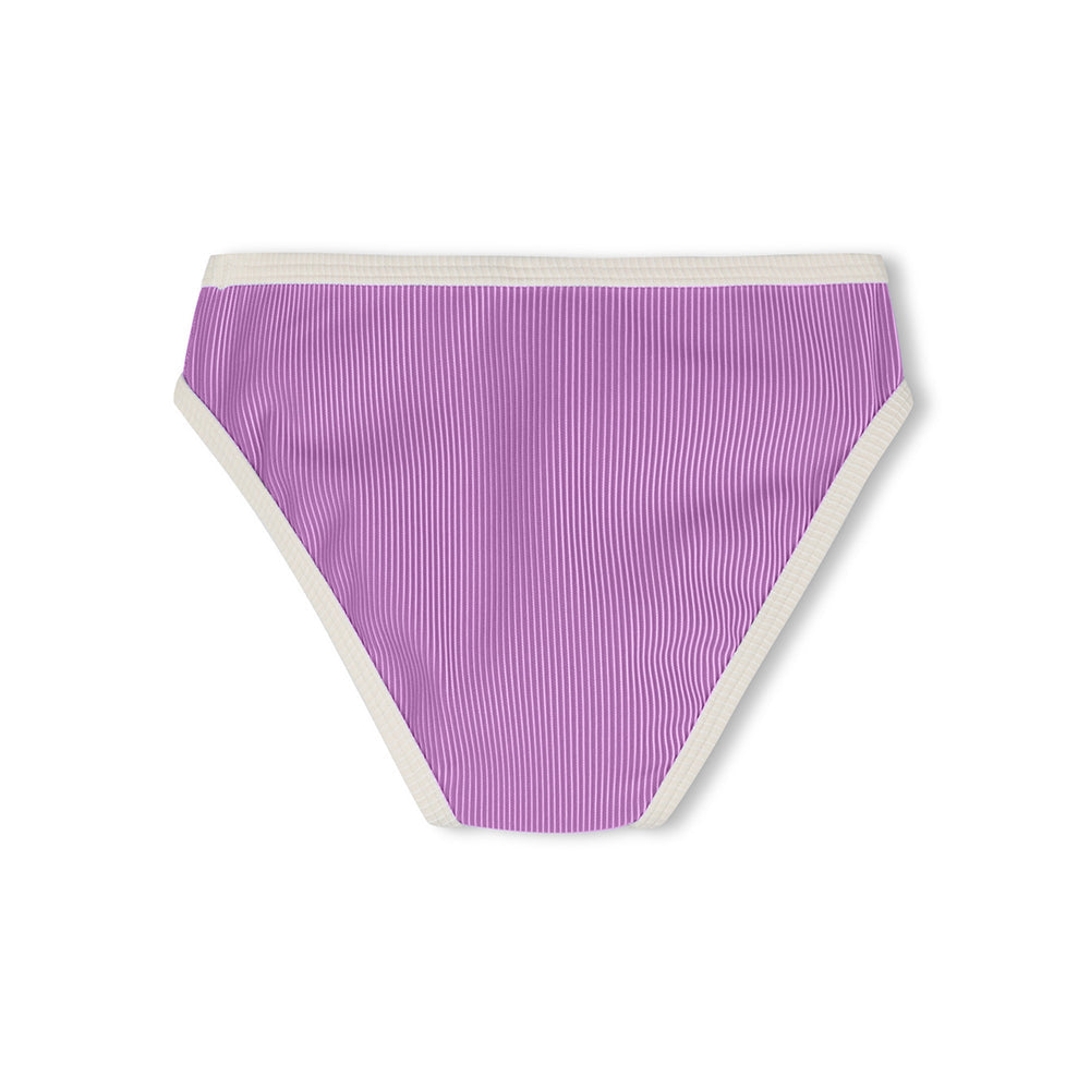 Lilac Mini Stripe Bikini Bottom back