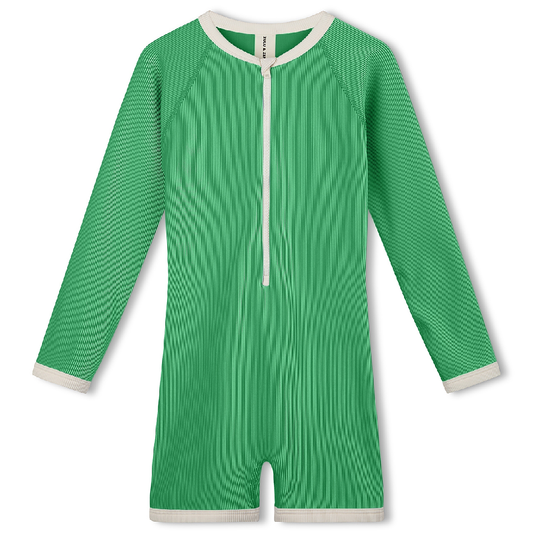 Mini Rib Surf Suit Parrot Green