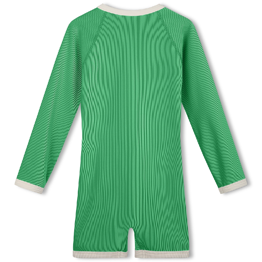 Mini Rib Surf Suit Parrot Green