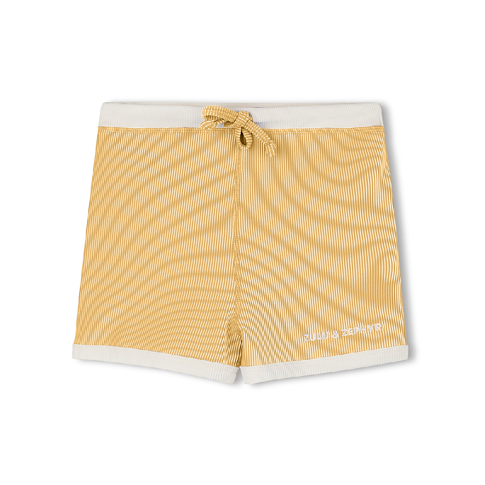 Mini Stripe Rib Surf Short Marigold