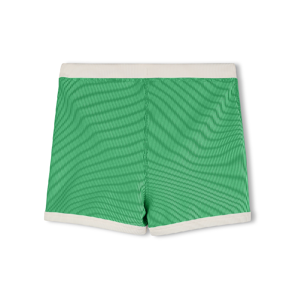 Mini Stripe Rib Surf Short Parrot Green