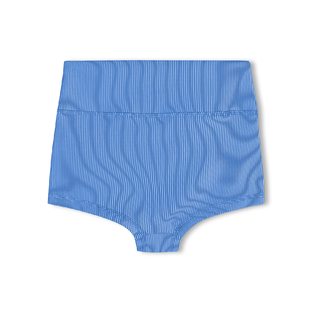 Mini Stripe Rib Boy Short Sky Blue