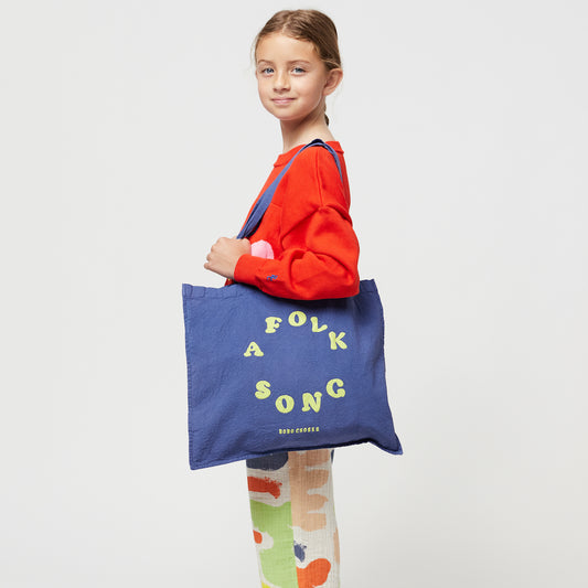 A Folk Song Blue Tote Bag