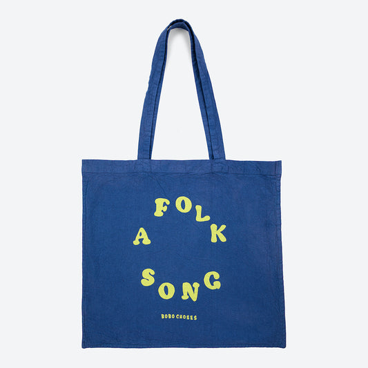 A Folk Song Blue Tote Bag