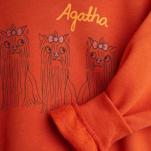 Agatha Dogs Sweatshirt Red