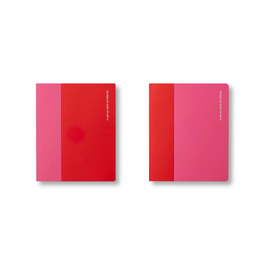 Soft Touch Set 2 Notebooks Watermelon & Fuchsia