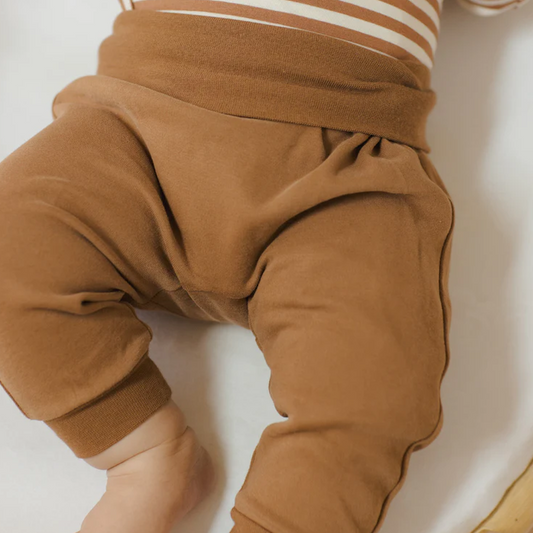 Baby Pant Set Cinnamon & Natural