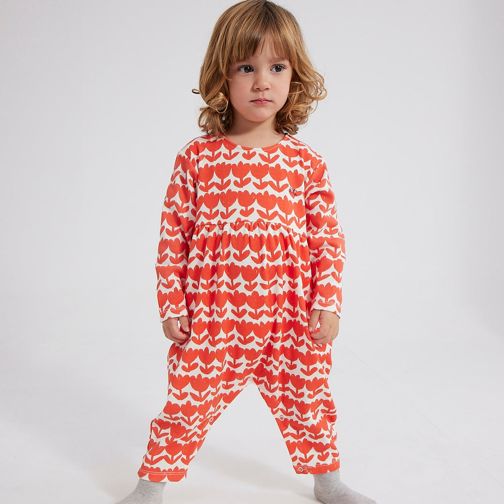 Baby Retro Flowers All Over Overall Bill's Store