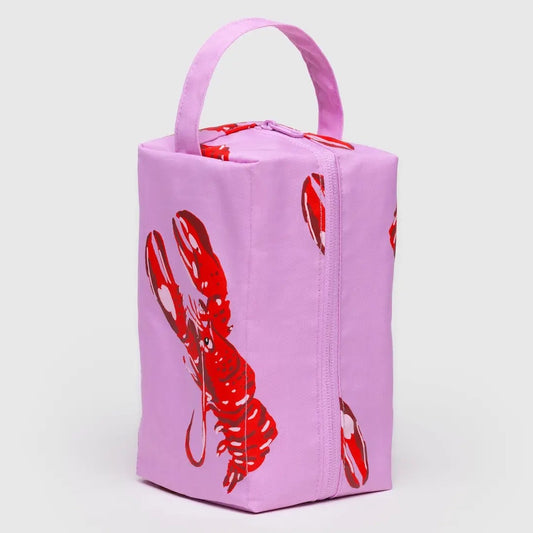 Dopp Kit Pink Lobster