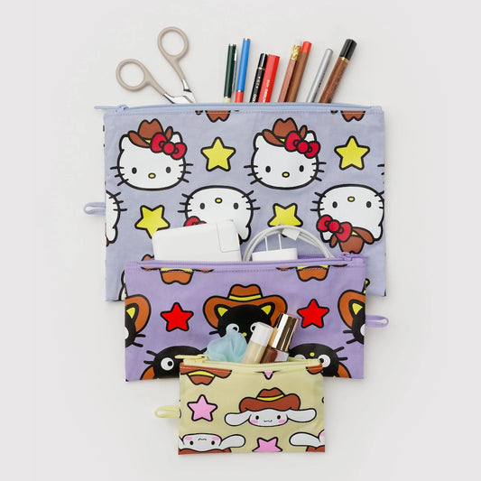 Flat Pouch Set Hello Kitty & Friends Western