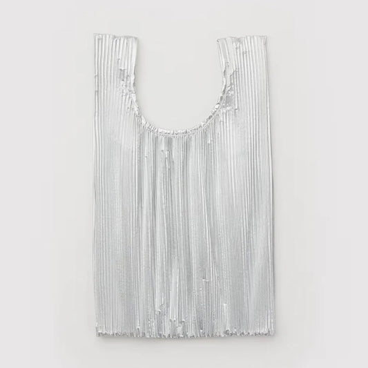 Pleated Baggu Chrome Metallic