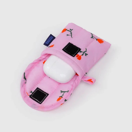 Puffy Earbuds Case Painted Wildflower