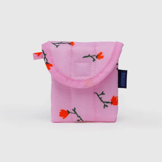 Puffy Earbuds Case Painted Wildflower