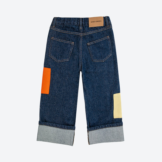 B.C Colour Block Patch Denim Pants