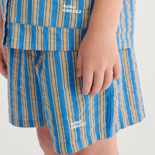 New Hairline Denim Bermuda Shorts