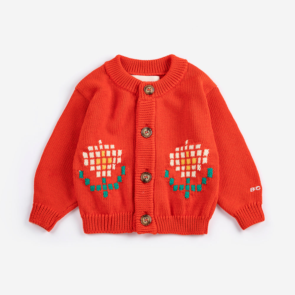 Pixel Daisy Cardigan Baby