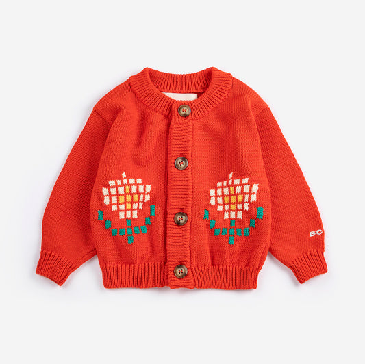 Pixel Daisy Cardigan Baby