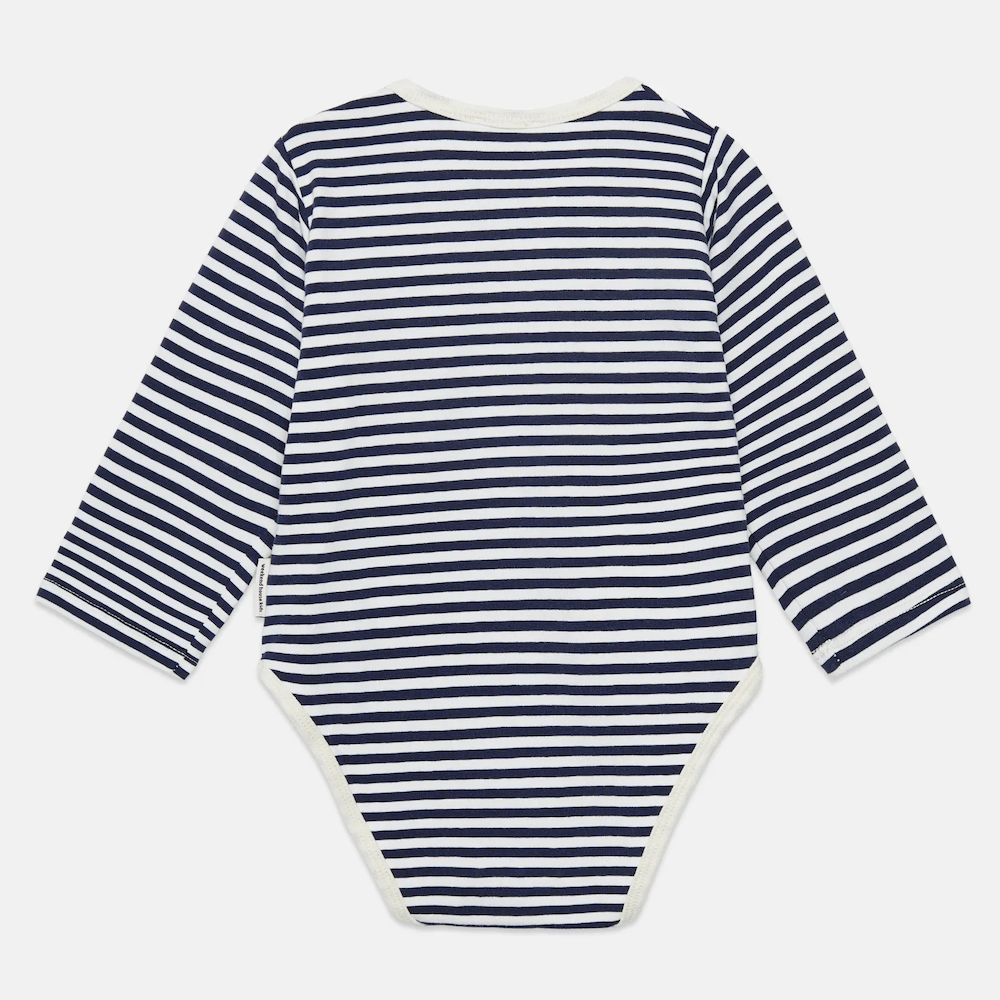 Beep Beep Stripes Baby Body - Blue