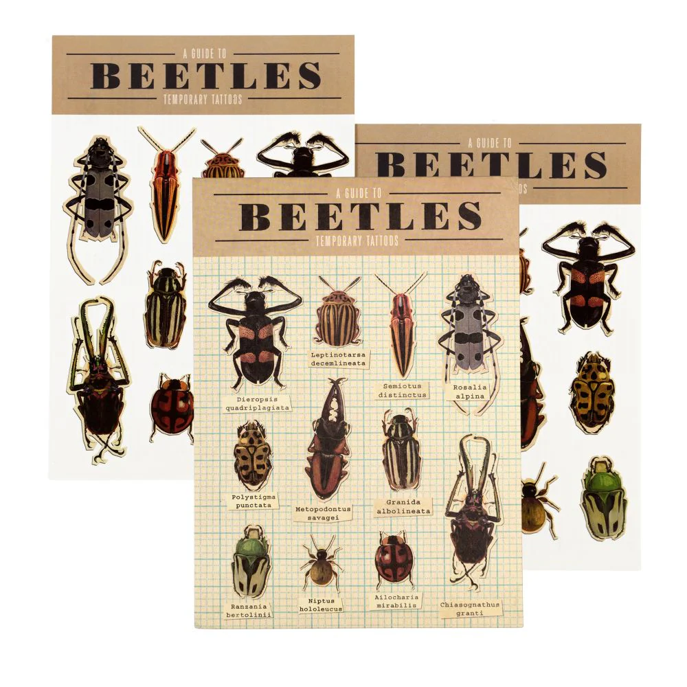 Beetles Temporary Tattoos