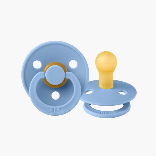 Bibs Dummy Twin Pack Sky Blue Round