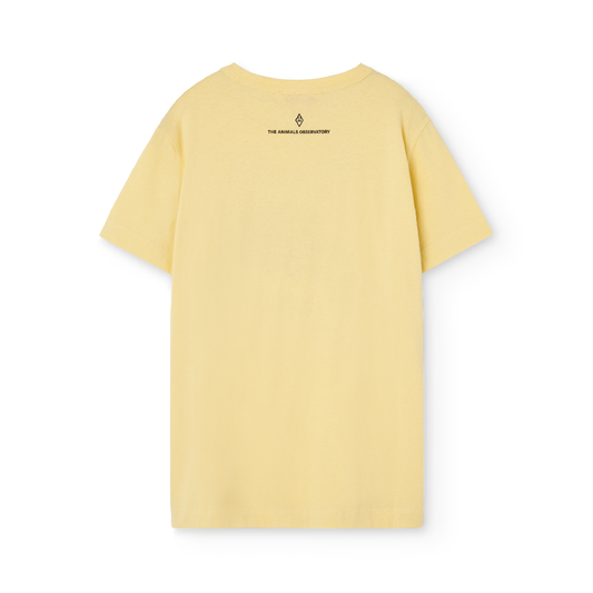 Oversized Rooster Kids T-Shirt Soft Yellow