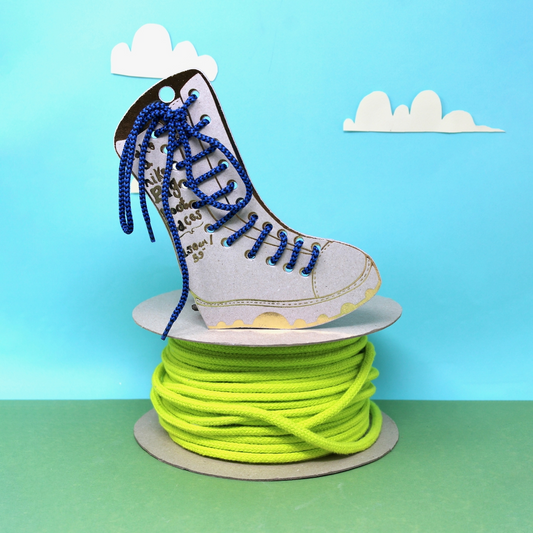 Big Boot Laces Blue & Black