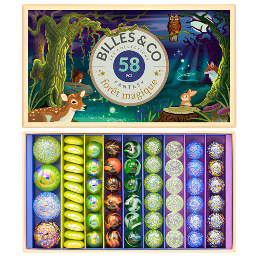 Billes & Co Marble Treasure Box - Magic Forest, Large