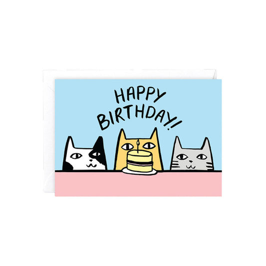 Happy Birthday Cat Greeting Card