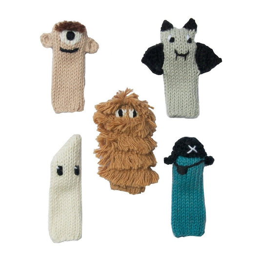 Hand Knitted Spooky Finger Puppets Assorted